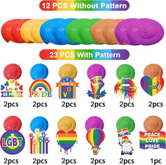 35 Pcs Gay Pride Decorations Hanging Swirls – Love Is Love Pride Hanging Decorat