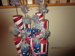 SET OF 4 JULY 4TH FAUX FIRECRACKERS–(2) 18″–(2) 13″—#T39-9