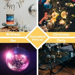 30 Decorative Silver Mirror Disco Balls 3cm – Create a Dreamlike Atmosphere