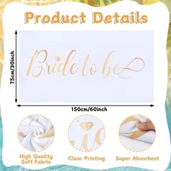 Bride Diamond Ring Pool Float & Towel Set Bachelorette Party Decoration Infla…