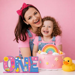 English Teacher Birthday Decorations One Letter Sign Table Centerpiece for Girl