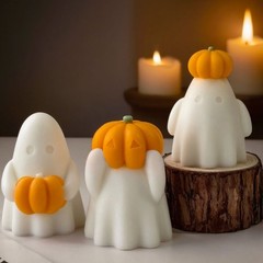 Festival Halloweens Silicone Mould Set Create Pumpkin Specters Craft