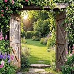 Garden Walls Fence Backdrops Wedding Birthday Photo Background Banner Decor