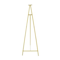 Luxury Gold Bow Display Easel Stand Elegant Metal Floor Standing Frame Holder