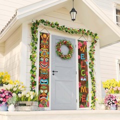 Tropical Hawaiian Luau Tiki Banner Set – 72″x13″ for Unforgettable Parties