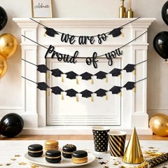 Graduation Banner 2026 Decorations Diploma Tassels Class of 2026 Party Decor