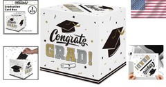 Elegant 2026 Graduation Box – Chic Gold Stamped Card Collection for Parties