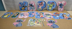 Stitch Cake Topper Cupcake Toppers & Happy Birthday Banner Party Decor Supplies
