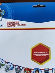 Paw Patrol New Customizable Happy Birthday Banner & Hanging Decoration