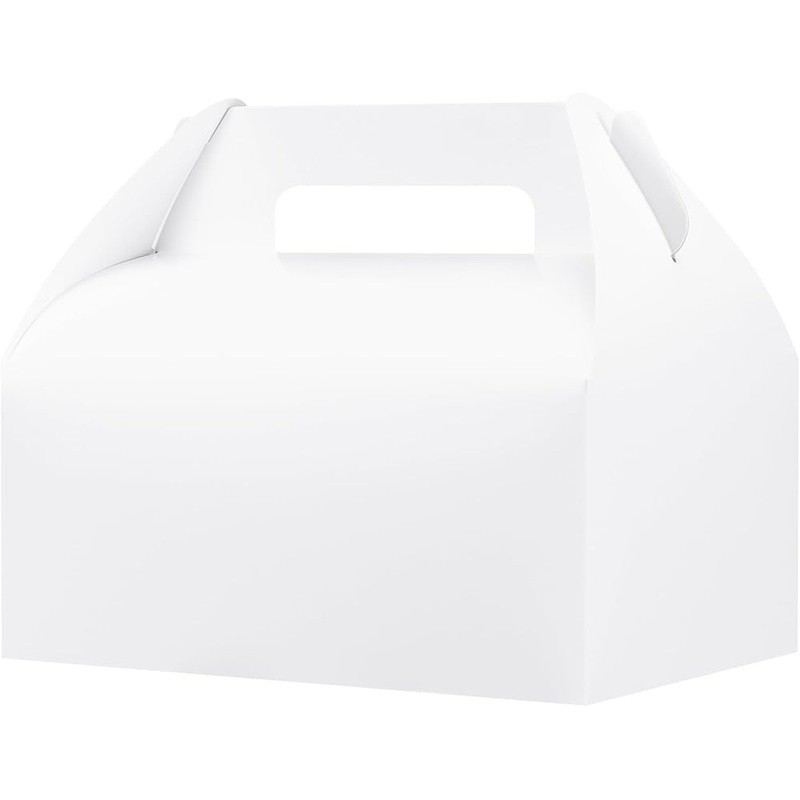 30 Pcs Large Gable Gift Boxes Party Bakery Wedding Treats Assemble Easy New