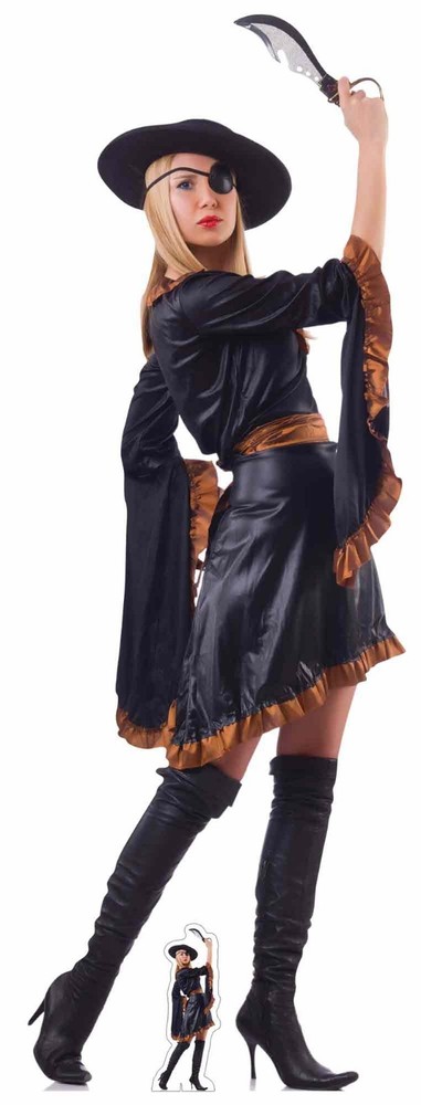 Female Pirate with Eye Patch Cardboard Cutout / Standup / Standee – Buccaneer