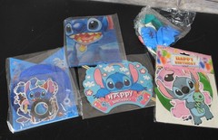 Disney Stitch & Angel Happy Birthday Party Decoration Set Balloons Banner Topper