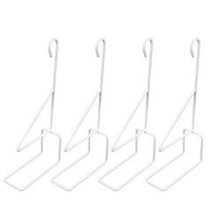 4pcs Fence Hooks: Wrought Iron Planter Hangers for Hanging Lanterns Baskets,