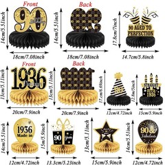 9pcs 90th Birthday Decorations 90th Birthday Centerpieces For Tables Decorations