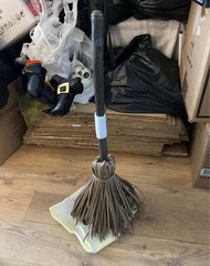 Halloween Animated Witch Broom prop