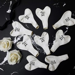 Sumind 60 Pieces Memorial Balloons Funeral Hearts Shape Remembrance Latex Bal…