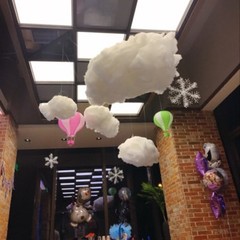 Realistic Clouds White Fake Cloud Festival Party Home Stage Hanging Decor 2019