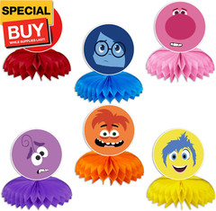 6Pack Set Inside Out Party supplies for kids Inside Out birthday party decoratio