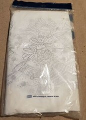 Table Skirt Wedding Bells White Adhesive Tape 13′ x 29″ 31.4 Sq ft