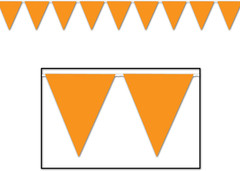 Indoor/Outdoor Pennant Banner (White) Party Accessory (1 Count) (1/Pkg)