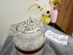 3 Pcs Bachelorette Party Decorations Bridal Shower Crown, Bride to Be Sash&Veil