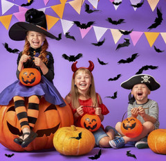 Halloween Bats Decoration PVC 3D Realistic Horror Bat Wall Decal Wall Sticker