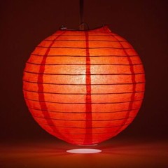 Quasimoon PaperLanternStore Decorative Paper Lantern – (Single, 10-Inch, Red,…