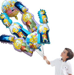 6 Simpsons foil balloon party happy birthday supplies decoration theme cartoon