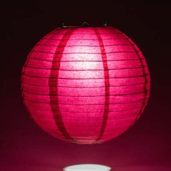 Quasimoon PaperLanternStore Decorative Paper Lantern – (Single, 12-Inch, Velv…