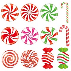 180 Pcs Christmas Candyland Cutouts Paper Candy Cutouts Peppermint Candy Cane…