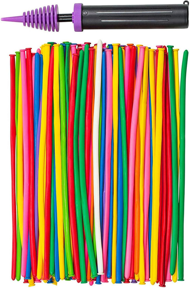 200 PCS Latex Twisting 260Q Magic Balloons – Assorted Color Long for Animal Shap