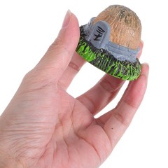 4 Pcs Tombstone Statue Memorial Marker Grave Decorations Fish Tank Tombstones