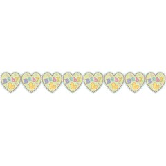 Tiny Bundle Polka Dot Stripes Duck Baby Shower Party Decoration Printed Garland
