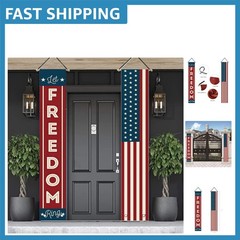 Vibrant American Flag Banners for 4th of July and Memorial Day Celebrations