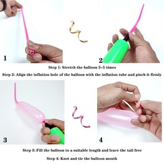 260 Twisting Balloons Long Animal Party Pack 100 Latex Magic DIY Decorations