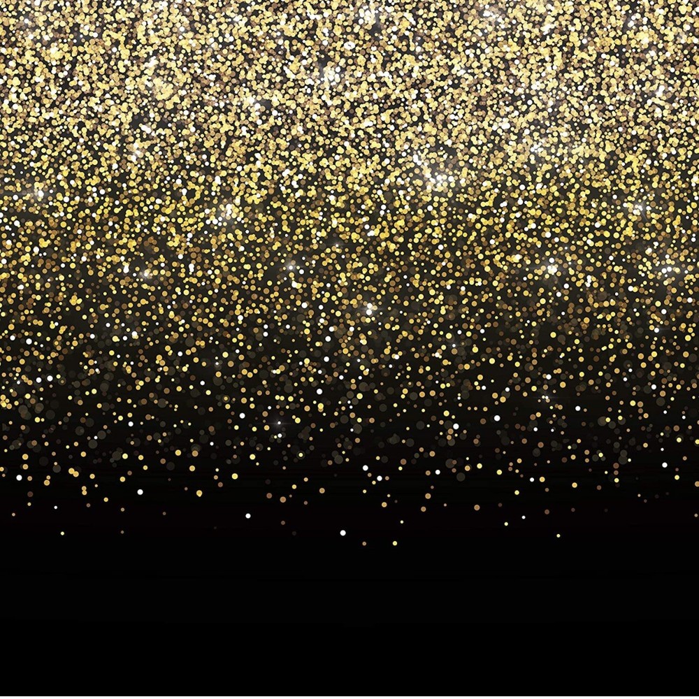 Hyper Creations Black & Gold Photo Booth Wedding Graduation Back Drop New