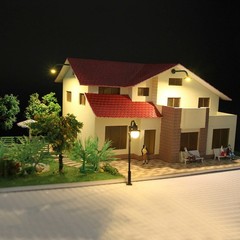 Light Complete Lamps Model Outdoor 10pcs Goose Neck HO Scale Hanging LED