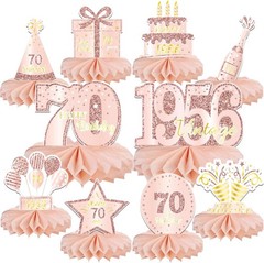 10PCS 70th Birthday Decorations Centerpieces for Table Decorations, 2026 Vintage