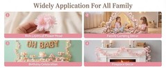 Cherry Blossom Garland Artificial Cherry Flower Vines 2 Pack Hanging Silk