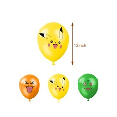 Anime Cartoon Theme Birthday Party Supplies Set ,Cake Toppers Banner Balloons