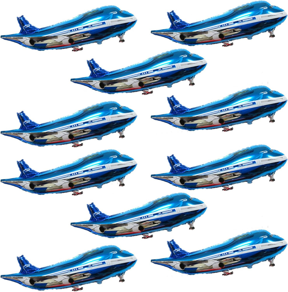 31Inch Large Airplane Blue Party Decoration Airplane Balloon Birthday Party Supp