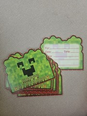 Minecraft Birthday Invitations 10-Pack Party Supplies