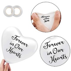 Sumind 60 Pieces Memorial Balloons Funeral Hearts Shape Remembrance Latex Bal…