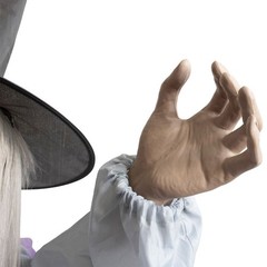 Halloween Animated Hovering Witch Animatronics Halloween Decorations Outdoor JQ