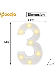 Birthday/party LED #3 Light Up Number 📦