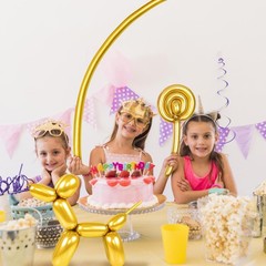 Metallic Gold Long Balloons Premium 260 Twisting Animals Magic Balloons for B…