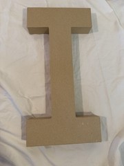 “FIFTY” paper mache letters (for Birthday, Anniversary, Retirement Decoration)