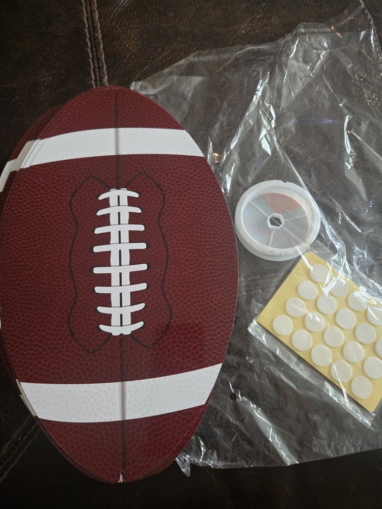 Gameday Party Football Cutouts Party Decorations 12×7 28-Count W/String