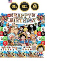 Adventure Themed Birthday Party Decorations Set Balloon Banner Tablecloth Blue
