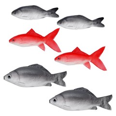 6PCS Fake Fish Artificial Halloween Mode Sea Fish for Kitchen Home Market Dis…